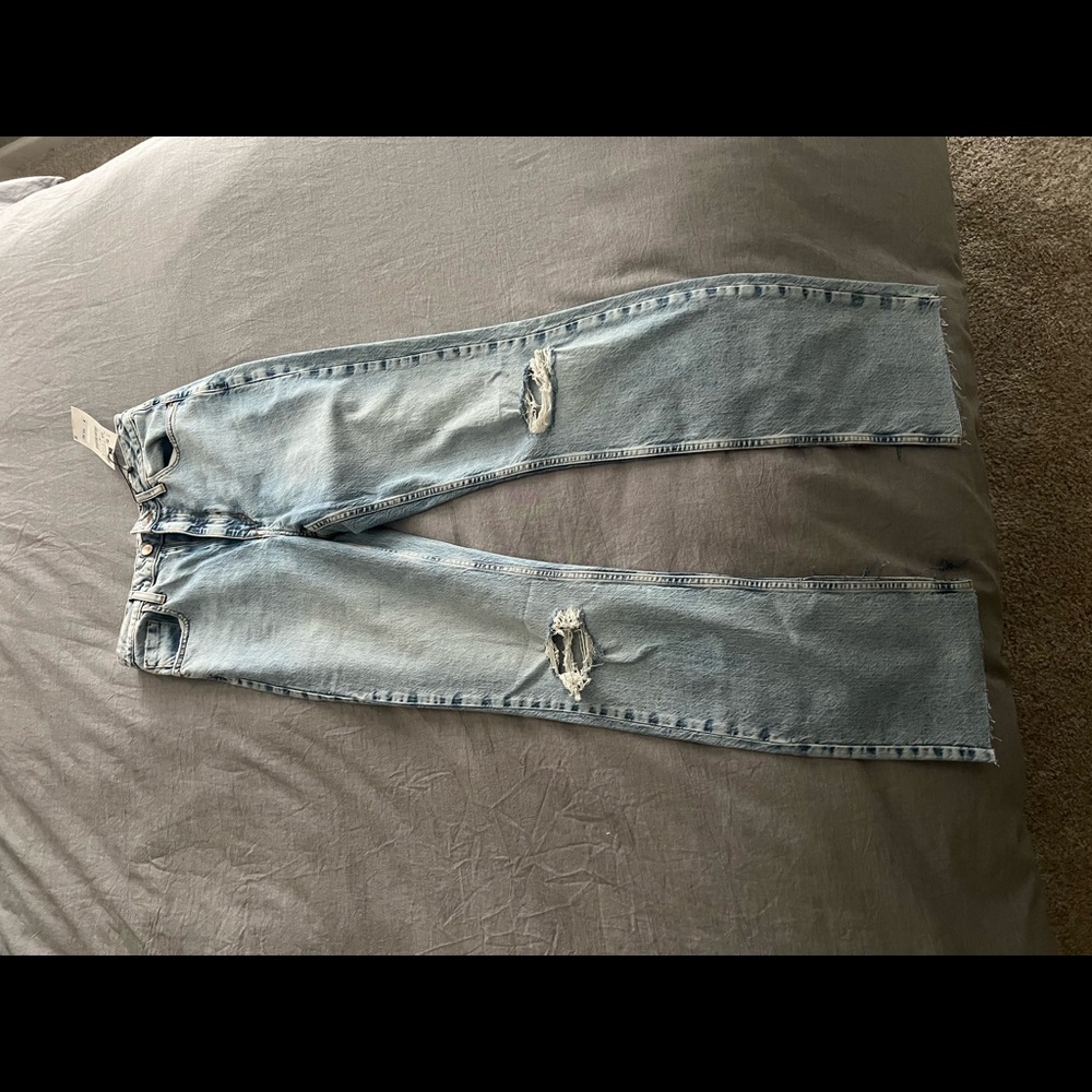 NWT Zara Split Hem Jeans
